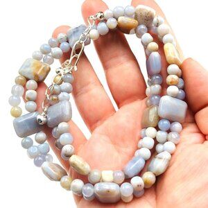 Jay King Mine Finds Womens Necklace Sterling Silver Blue Jasper